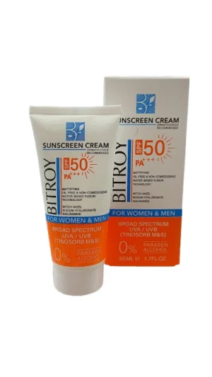 ضد آفتاب بی رنگ پوست چرب بیتروی